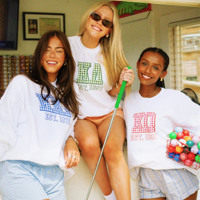 B-Greek - Gingham PR T-Shirt  - Alpha Delta Pi